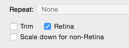 Retina options in Quick Sprites