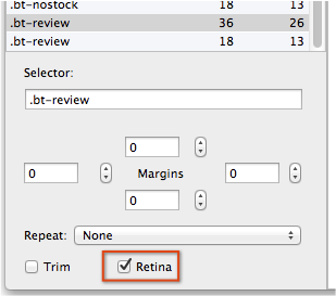 The Retina flag in QuickSprites