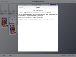Solitaire rules
