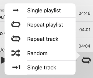 List of playback modes in Soundwaves